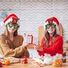 Lustige Weihnachtsbrillen Kostüm Brillen Requisiten Für Weihnachtsfeier Dekorationen Brillenrahmen Für Urlaubsmitbringsel