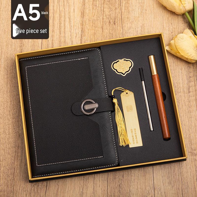 Luxury Business Notebook Gift Set with Custom Logo - Ideal for Company Meetings