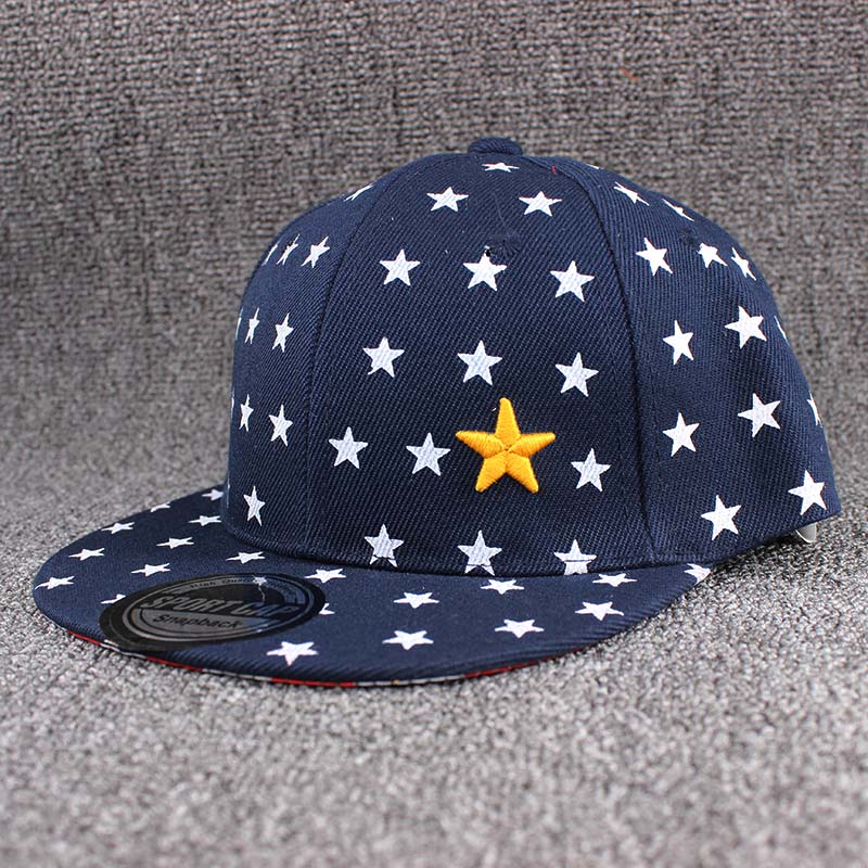 

New Summer Kids Baseball Cap Boys Outdoor Sport Sun Hats Adjustable Snapback Embroidery Hats Children Travel Satr Cap 48-54cm&4-8 Years темно-синього кольору