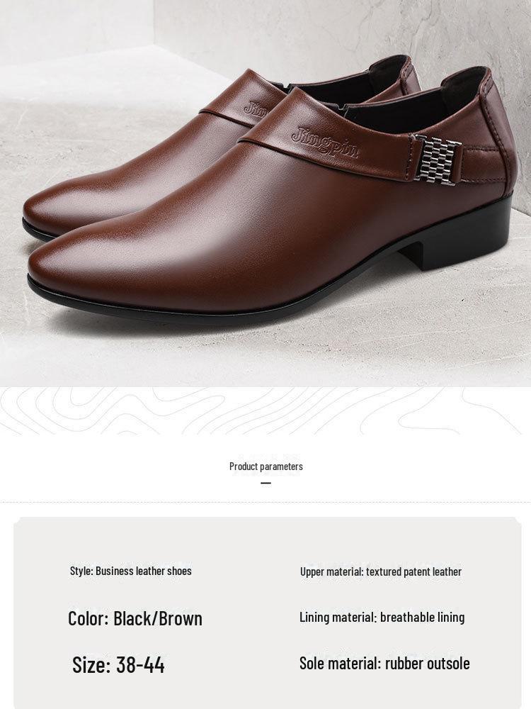 Grenzüberschreitende Herbstlederschuhe für Herren: Große Größen im formellen Business- und British-Casual-Stil für Hochzeiten und All-Match-Anlässe.