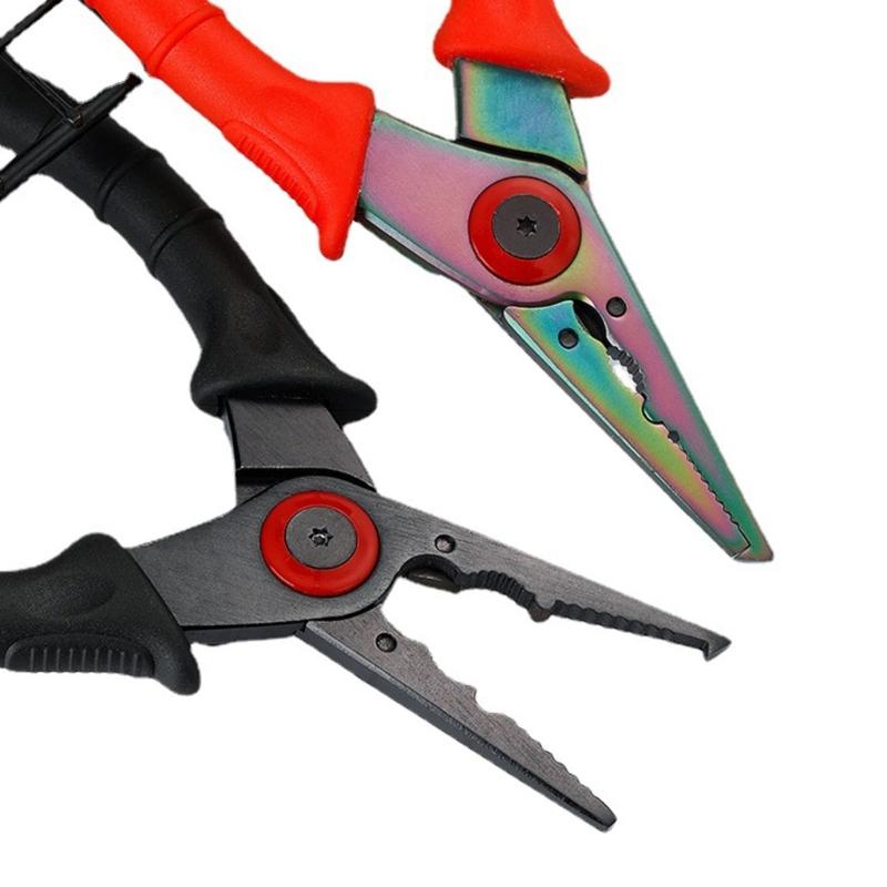 Edelstahl Angel Lippen Zange Fisch Greifer Leinen Schneider Griff Multifunktions Greifer Halter Haken Entferner