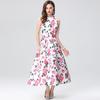 Summer Women Elegant Sleeveless Print High Waist Long Maxi Tank Party Dresses