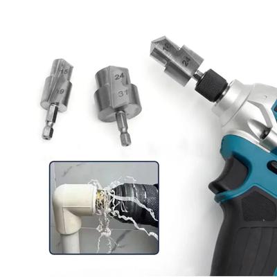 1pc Water Pipe Expansion Drill Punch Plumber Puncher 6.35mm Hex Shank Lifting Drill Bit Hydraulic Electrical Hole Expanding Tool