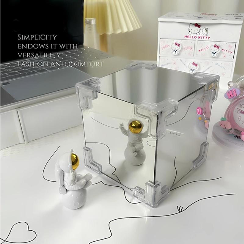 Handmade DIY Tulip  Cube Lamp Simulation Flower Bedroom Sleeping Table Night Light Birthday Gift