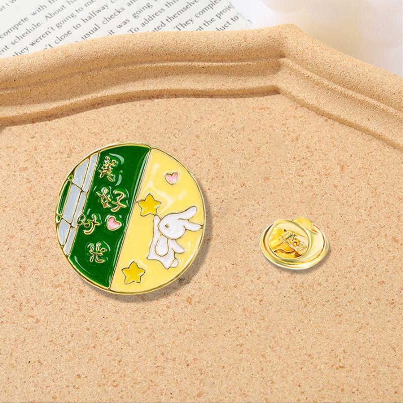 Retro Zodiac Products, Guochao Cartoon Faucet Brooch, Piercing Horse Needle, Oriental Dragon Men'S Suit Accessories Badge