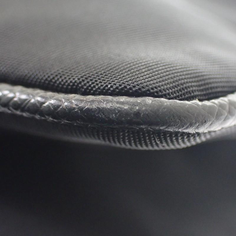 Prada 1BH046 Bolsa de Ombro preto/NERO Nylon/couro Mulheres