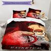Set di biancheria da letto con 3 pezzi a tema Kuroko's Basketball2, set copripiumino include copripiumino e federe, perfetto per la decorazione della camera da letto in ogni stagione e come regalo