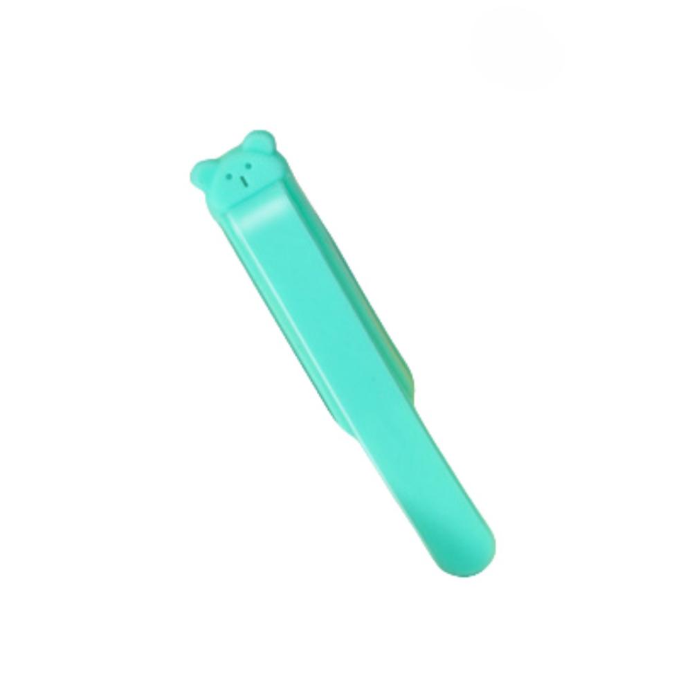 1/3Pcs Cute Bear Silicone Bookmark Clip Automatically Follows Page Flipping Book Markers Notebook Page Divider School Supplies