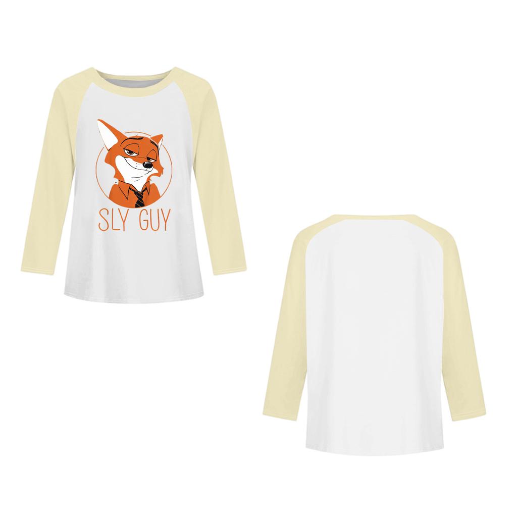 Children's Fashionable And Comfortable Round Neck Printed Loose Long-sleeved Top