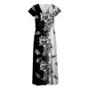 Rochie Lungă de Damă Rochie Maxi Rochie Casual Rochii din Voal Rochie Evazată Culoare Casual Matură În Aer Liber Dată Zilnică Rochie cu Volane și Mânecă Scurtă cu Decolteu în V