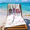 Huntrix Girl Beach Towel Quick-Dry Soft Microfiber Comfortable Lightweight Perfect for Traveling Yoga Camping and Swimming