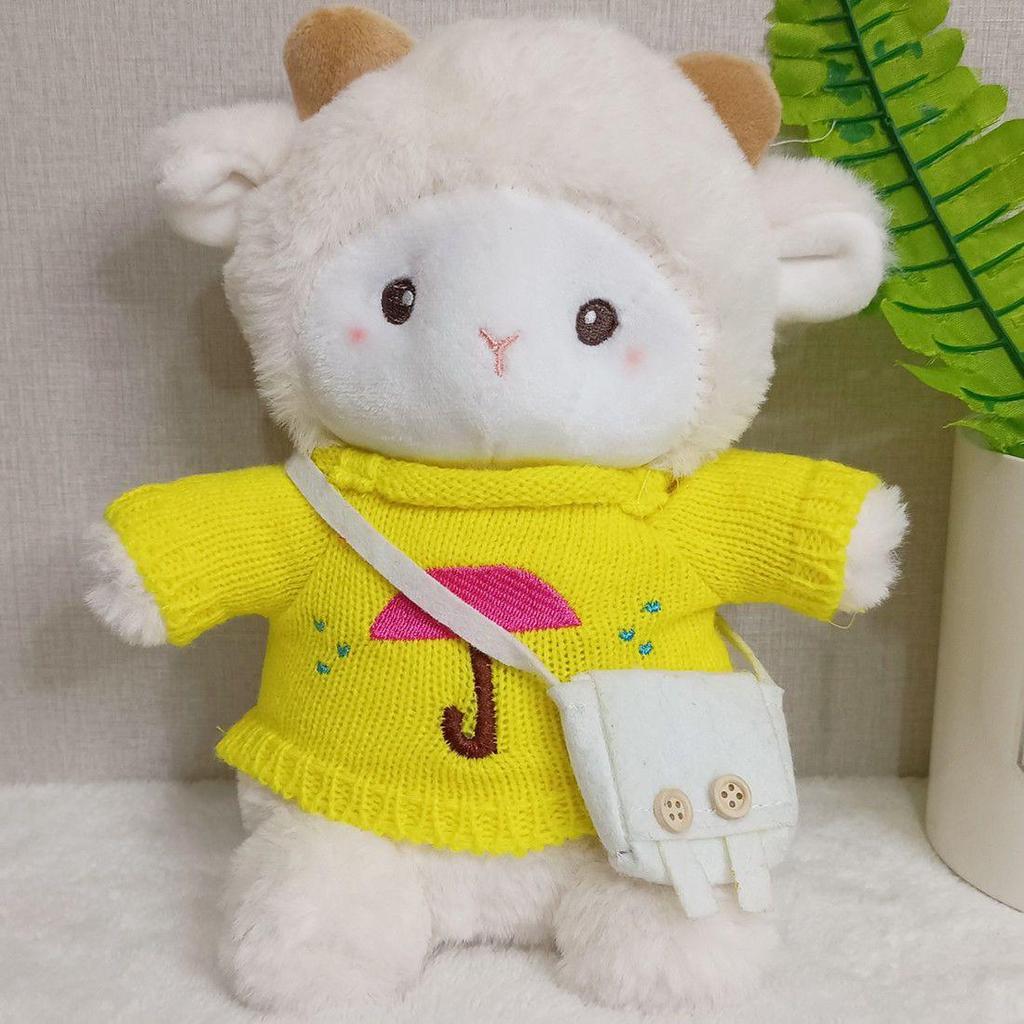 Internet Star Poki the Lamb Plush Toy: Cute Belle the Sheep Doll in Outfit - Perfect Gift for Girls