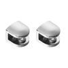 2pcs Thicken Alloy Board Support Plank Clip Glass Shelf Support Glass Clamp Glass Shelf