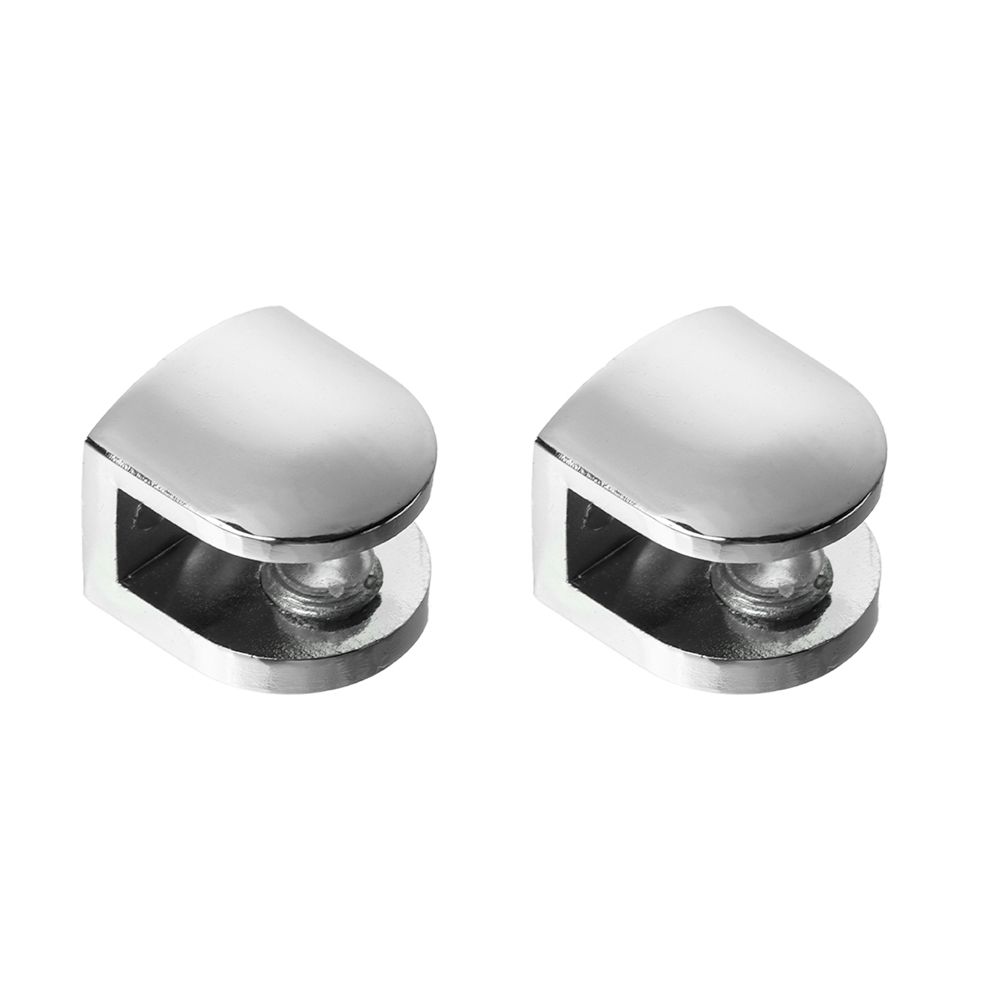 2pcs Thicken Alloy Board Support Plank Clip Glass Shelf Support Glass Clamp Glass Shelf