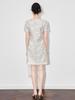 Summer Style Women's Slimming Dress - High-Quality Organza with Sparrow Feather Embroidery