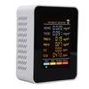 6 In 1 Air Quality Monitor, 2.8  Color Screen Indoor PM2.5 PM10 HCHO TVOC CO CO2 Detector, Multifunctional Air