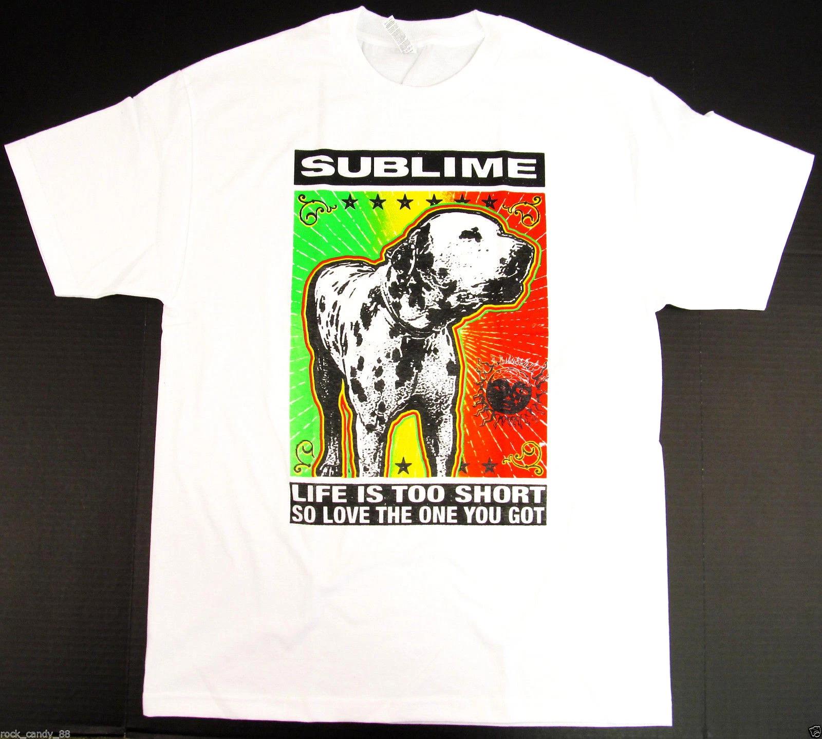 SUBLIME LOU DOG T-shirt LBC Long Beach Cali Ska Punk Tee Adult S-2XL White New L