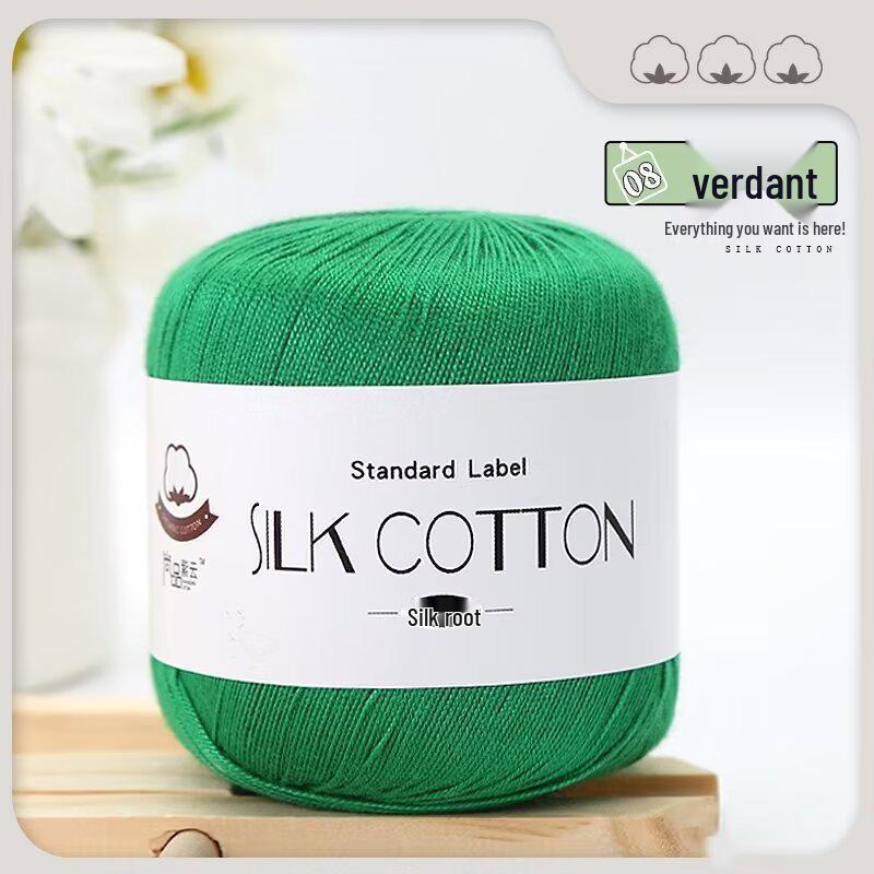 No. 6 Hand-Knitted Doll Yarn: Silk, Cotton & Linen Blend for DIY Crochet & Clothing