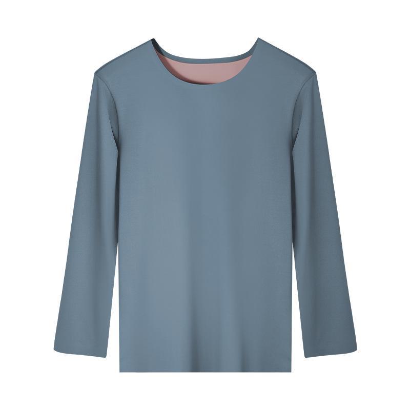 Men's Seamless Thermal Long-Sleeve Shirt for Autumn & Winter