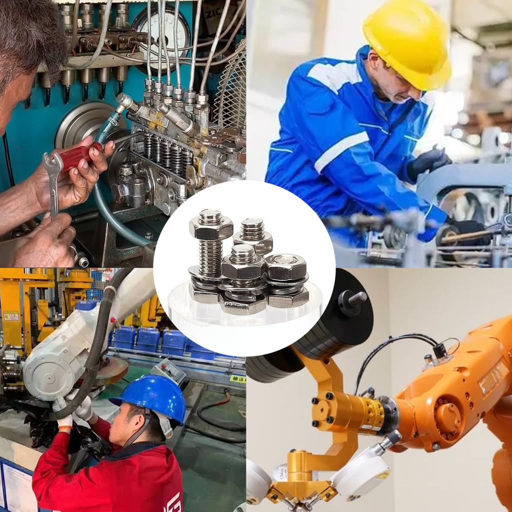 800pcs/Stainless Steel Hex Bolts, Screws, Nuts, Springs, Washers, J Nut Set, M3 M4 M5 M6 Machine Screws, Repair Tool Set