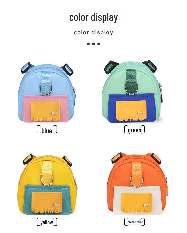 Pet Cartoon Self-Backpack: Small Dog/Cat Outdoor Travel Carrier