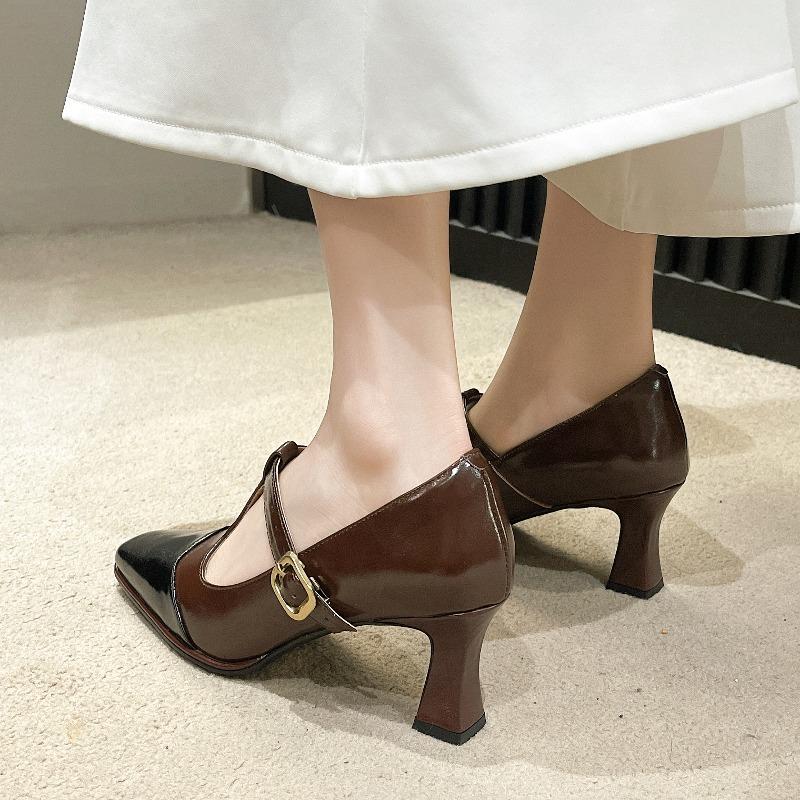 Summer Shoes Ladies Female Footwear Pointed Toe 2025 Retro Comfortable Dress New Flat Spring Pointed Toe Retro Woman