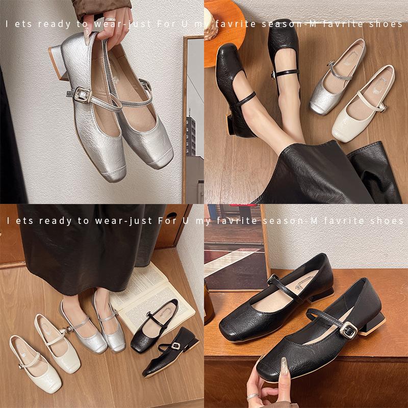 Fashion New Single Shoes Fashion Shallow Slip On Women Low Heel Shoes Ladies Casual Outdoor Ballerina Shoe Work Shoes Pumps