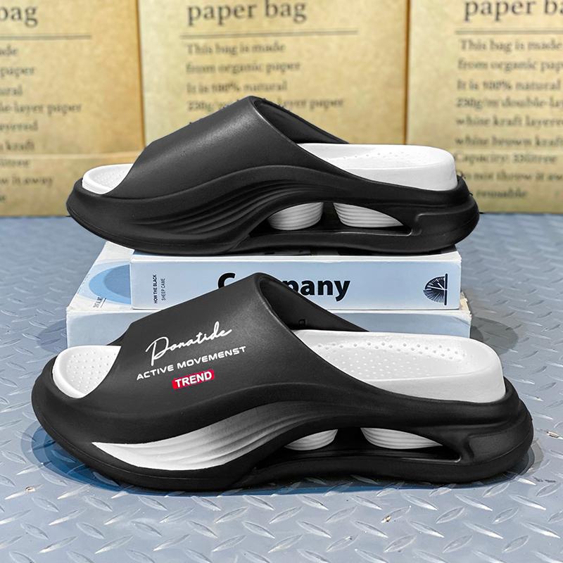 Summer Men Slippers Non-Slip Mens Sandals Thick Soft Platform House Shoes Indoor Shower Bathroom Slippers Outdoor Casual Shoes