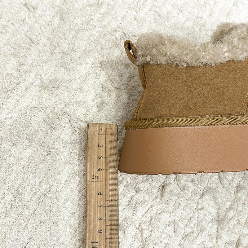 Women's thick-soled winter lightweight warm anti-cold padded snow boots non-slip wear-resistant casual sneakers cotton boots fur shoes