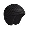 Simple Solid Color Men Casual Warm Knitted Hat With Ear Protection For Winter