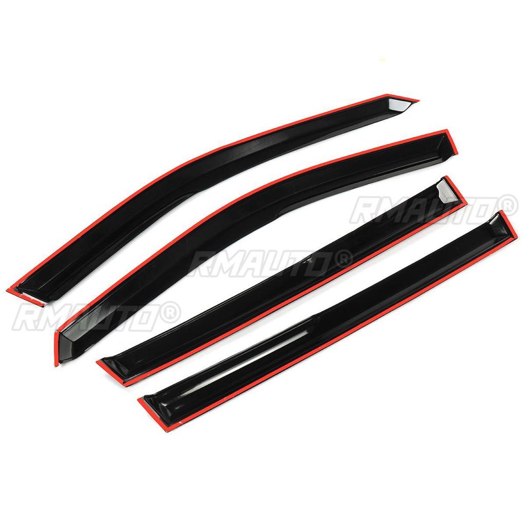 4x Car Window Visor Guard Vent Shade Ventvisor Window Vent Visor Deflector Sun Rain Guard for Toyota for RAV4 20019-2020
