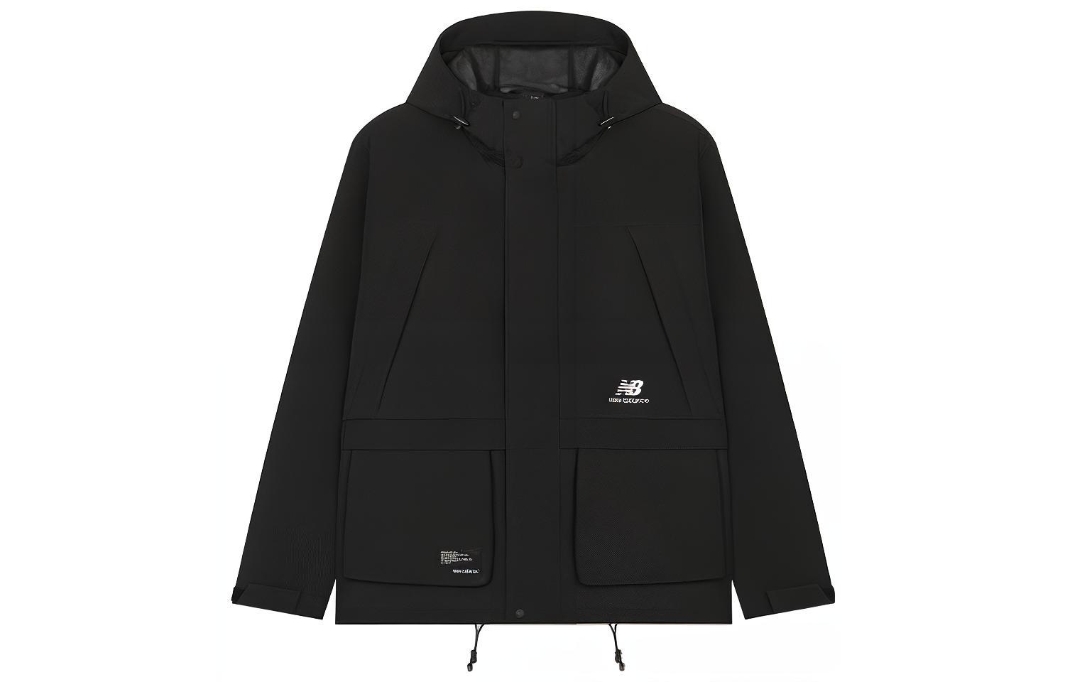New Balance Jackets Men s Black Hooded Moderate Workwear AMJ23320-BK L