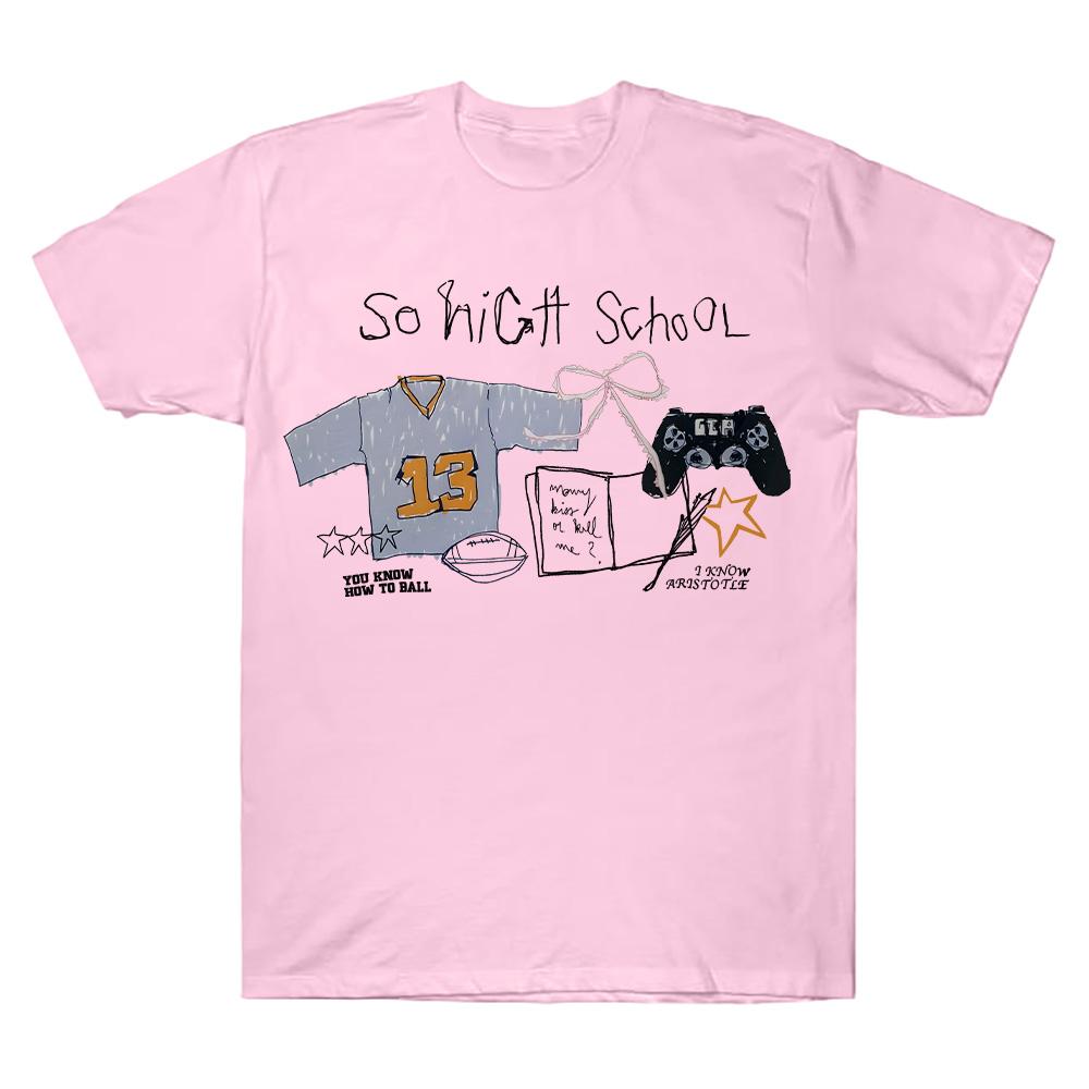 Summer Women Cotton Tee So High School Music Graphic T Shirt Short Sleeve Taylor Tour High Quality Clothes Unisex Y2K Streetwear