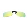 Portable Polarized Mirrored UV400 Clip-on Lens Sunglasses for Driving Fishing