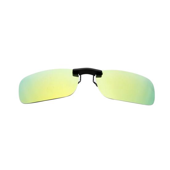 Portable Polarized Mirrored UV400 Clip-on Lens Sunglasses for Driving Fishing