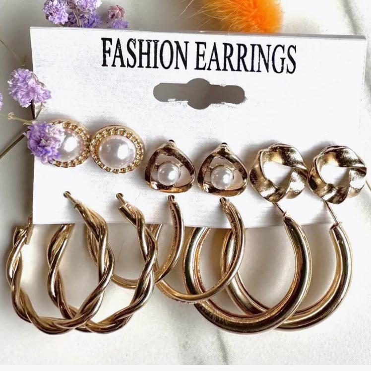 XP17 Perlenohrring-Set - Trendig und modisch