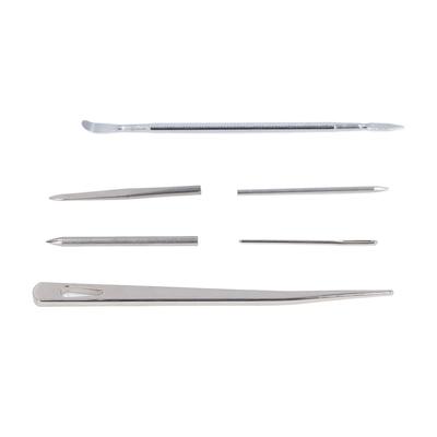6PCS Paracord Stitching Set Stainless Steel Lacing Needles Smoothing Tool for DIY Paracord Work Leather Weaving