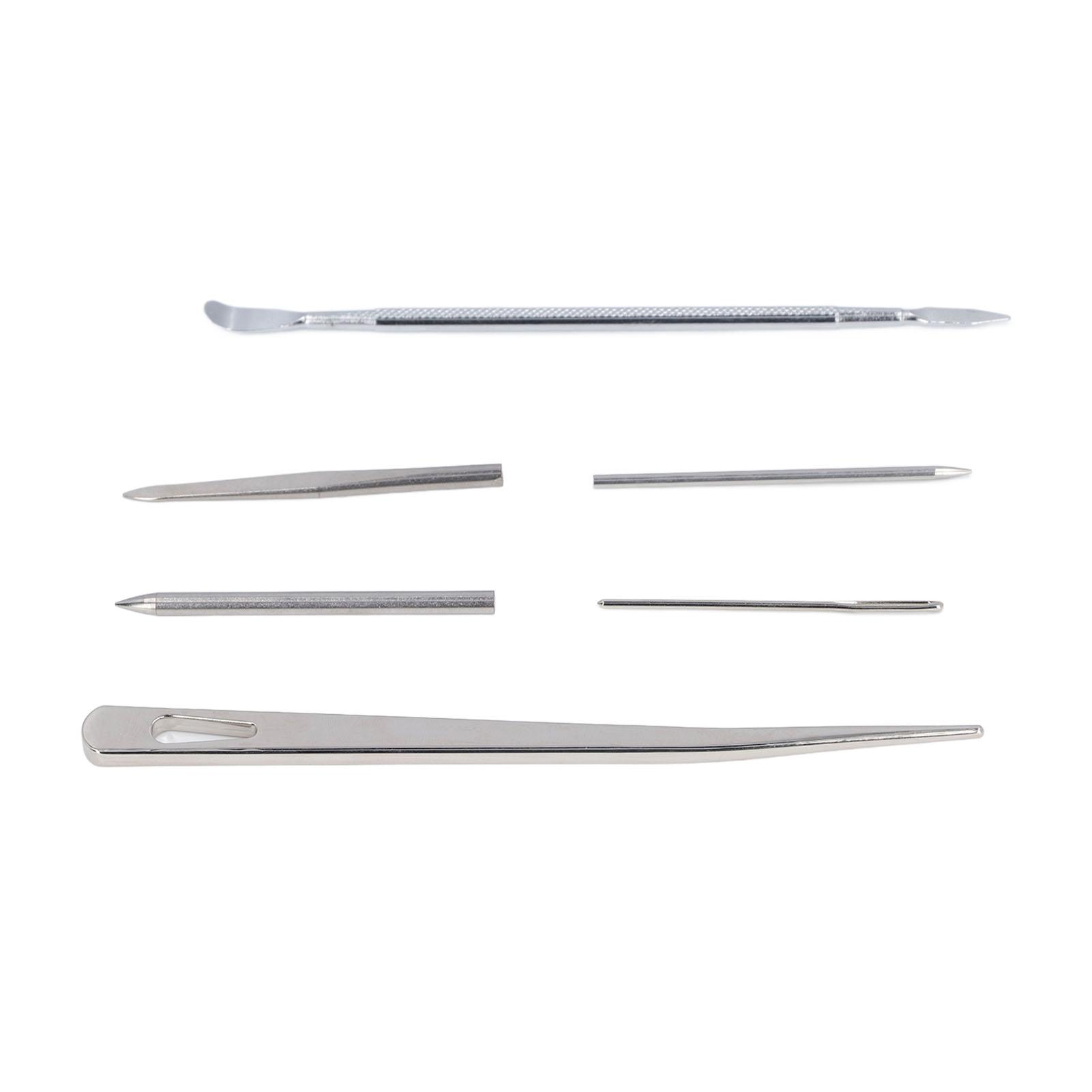 

Набор для плетения паракорда 6 шт. Иглы для шнуровки из нержавеющей стали Инструмент для сглаживания для работы с паракордом своими руками Плетение кожи