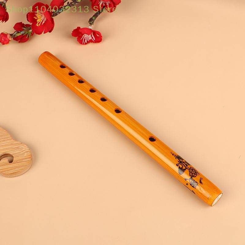 1PZ Clarinetto di Bambù a 6 Fori Colore Legno Flauto Strumento Musicale per Studenti Guida per Principianti agli Strumenti Musicali