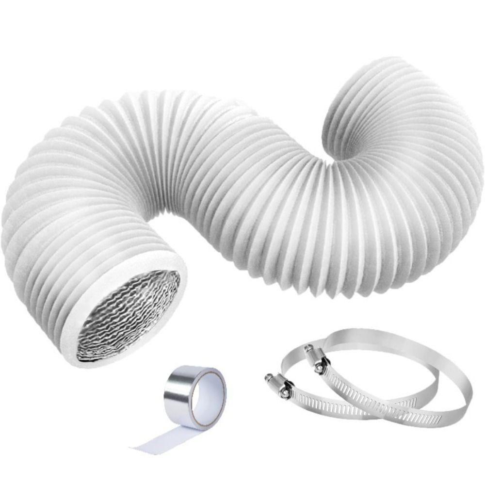 4 Inch Dryer Vent Hose Grey Exhaust Pipe Professional Air Ducting  Kitchen