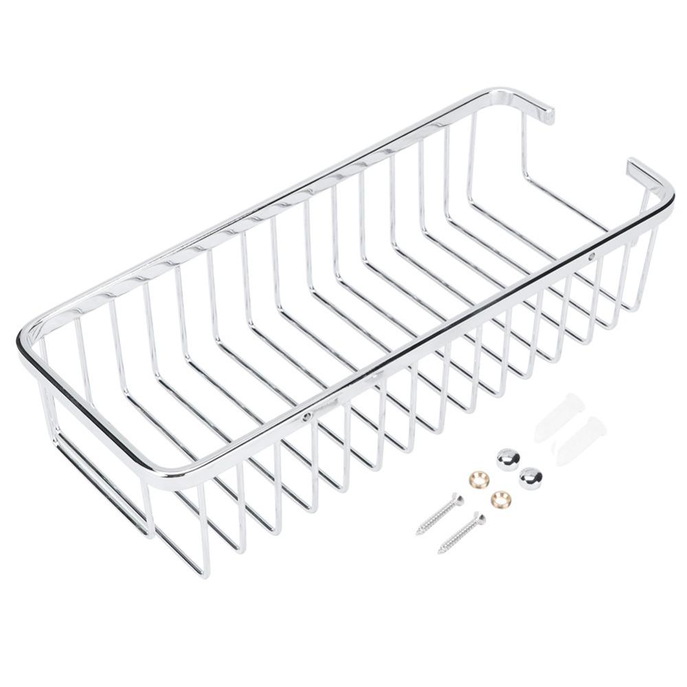 Stainless Steel Shower Caddy Hollow Design Shower Shelf Organizer  Space Saving