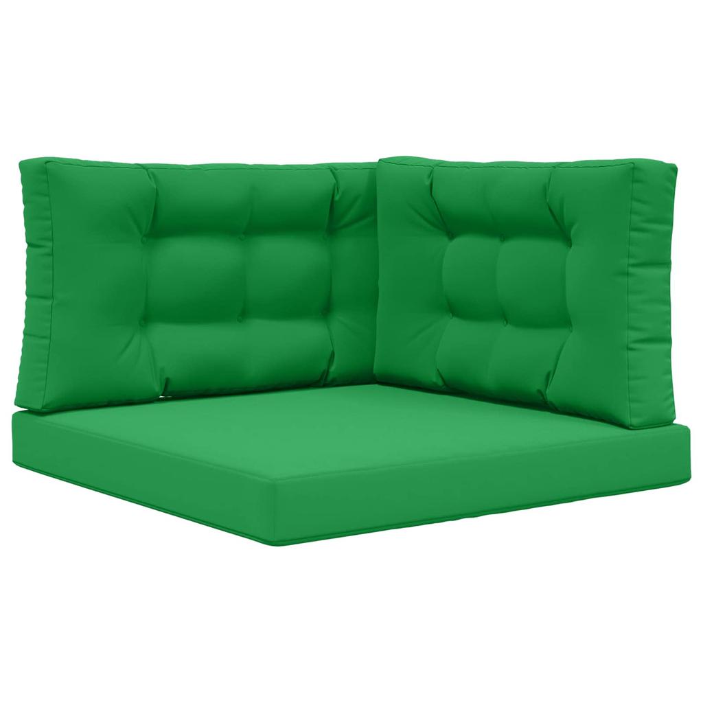 Outdoor Sofa Cushions 3 Pcs Green Polyester