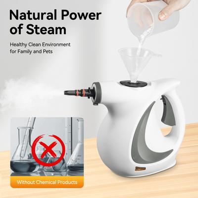 Ισχυρό Χειρός Ατμοκαθαριστής 239°F 1050W Αυτόματος Ατμός για Πλακάκια Δαπέδου Ψησταριές Ταπετσαρίες Καθαρισμός Αυτοκινήτου