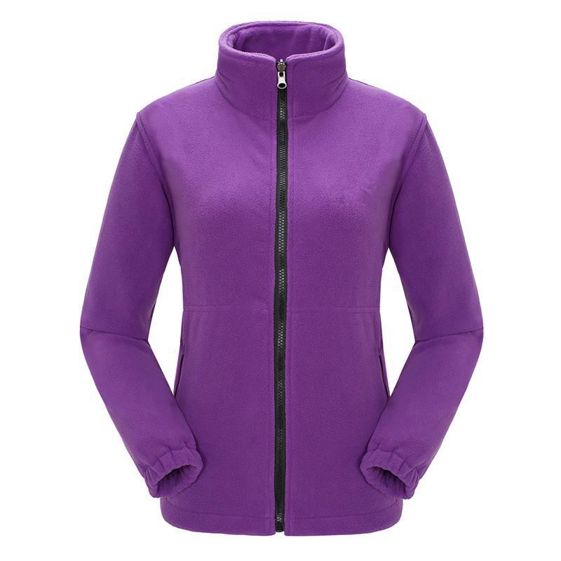 Unisex Sports Outdoor Polar Fleece Jacket - Thick, Warm, Plus Velvet for Autumn and Winter