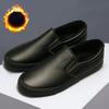 New 2025 Winter Shoes Men Loafers Soft All Black Shoes Warm Plush Flat Mens Casual Shoes Slip-on Male Footwear A4040