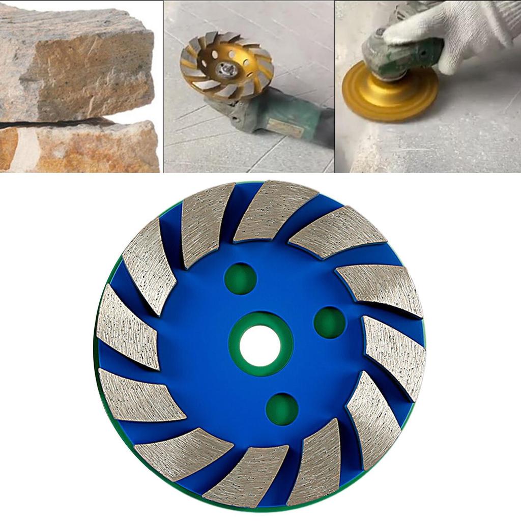 Concrete Diamond Grinding,Cup Wheel Grinding Disc,Angle Grind Attahments Row Cutting Wheel for Concrete Ceramic Tile Marble