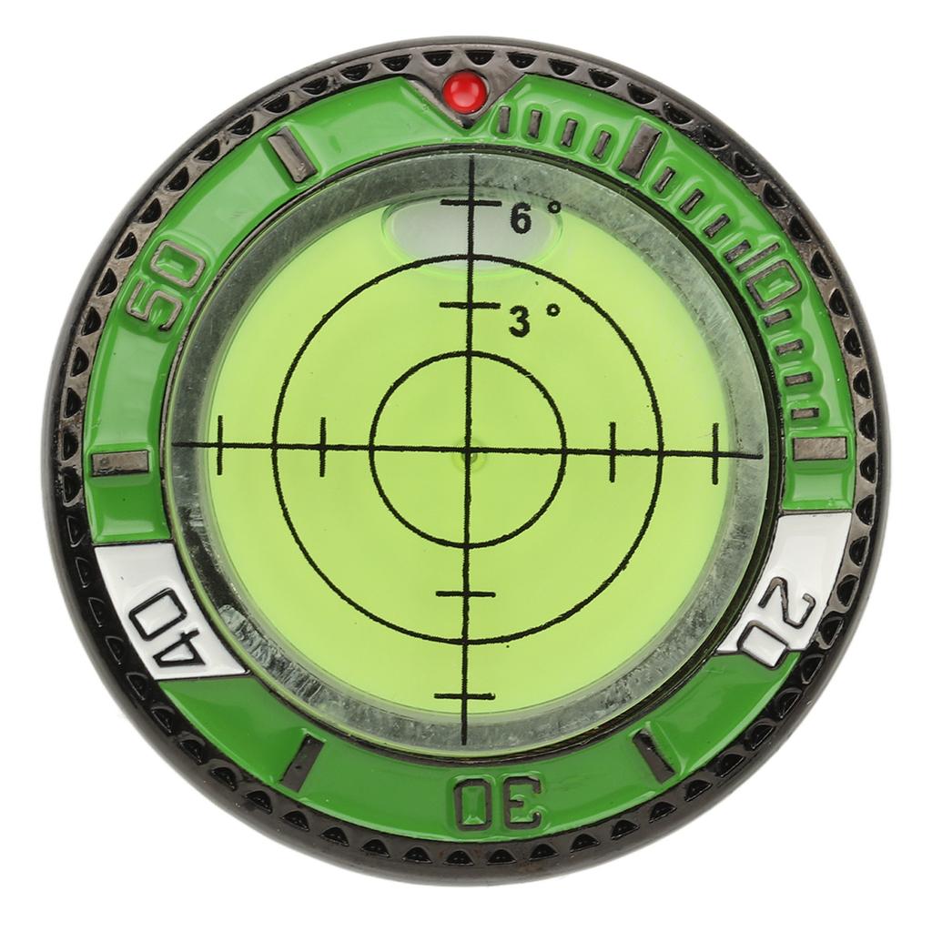 Golf Green Reader Dual Side Putting Aid Ball Marker with Bubble Level Accurate Portable Golf Accessory for Sports