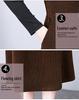 2026 Autumn/Winter Elegant Hepburn Style Slimming Patchwork Mid-Length Dress