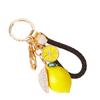 Fashionable Lemon Key Ring With 4 Vibrant Rope Choices Metal Material Lightweight 10.5cm For Practical Use