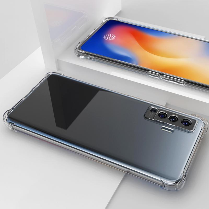 Clear Soft TPU Phone Case For Vivo V21E V23E V20 Pro Y1S Y21S Y31 Y15S Y33S Y50 Y20S Y20i Y11S Y12S Shockproof Trnaprent Silicone Back Cover Bumper
